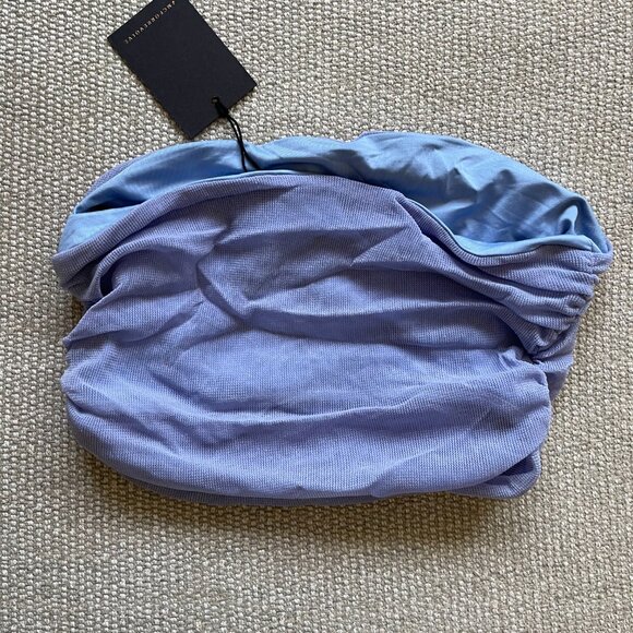 NWT Michael Costello x Revolve Isla Tube Crop Top in Periwinkle - Size Medium - Picture 9 of 10